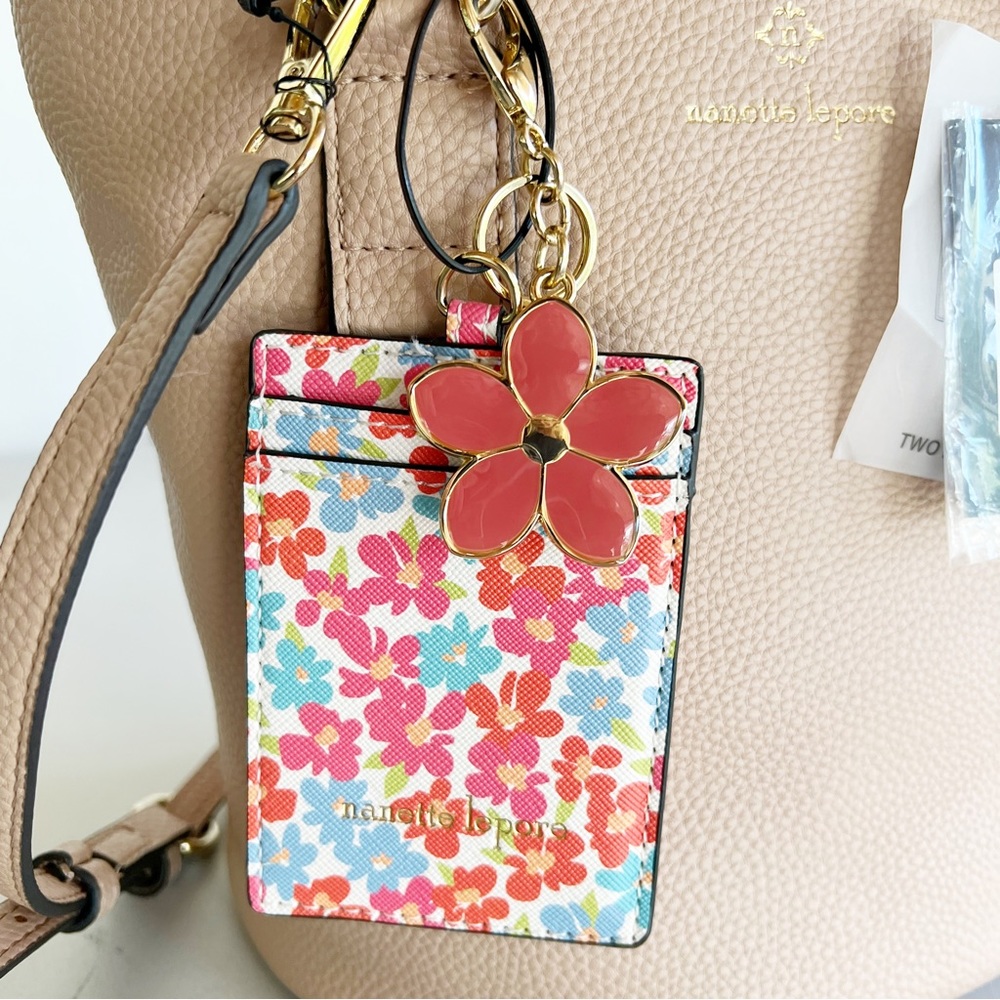 Nanette Lepore April Pebble Triple Satchel Almond Crossbody Bag - Picture 2 of 7